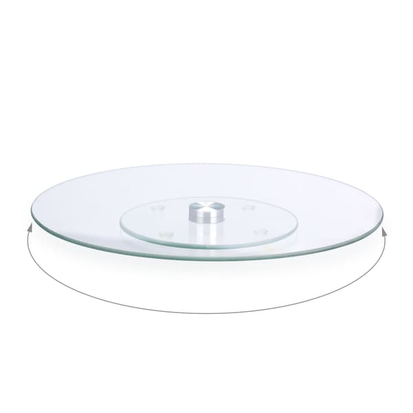 Roterende kageplade i glas