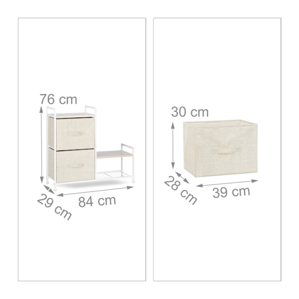 Hyllsystem olika varianter beige