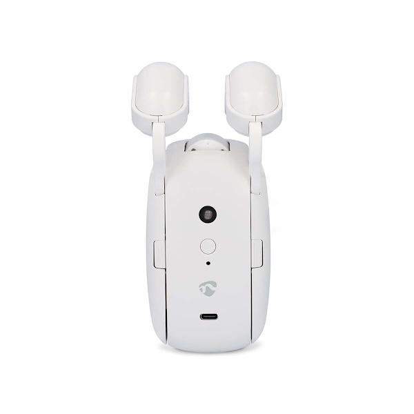 SmartLife Robot med Gardin | Stångskena | Draperier / Gardiner | Batteridriven / USB ström | 4000 mAh | Bluetooth® | Vit