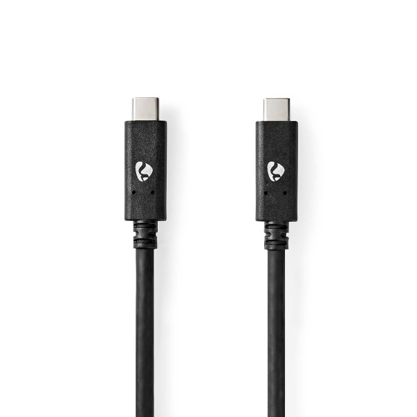 USB-kabel | USB 3.2 Gen 2 | USB-C™ Han | USB-C™ Han | 100 W | 4K@60Hz | 10 Gbps | Nikkelplateret | 1.00 m | Runde | PVC | Sort | Box