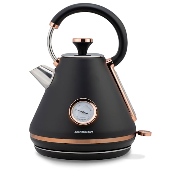 Elektrisk Vattenkokare med Termometer 1,7L BD-701 Svart