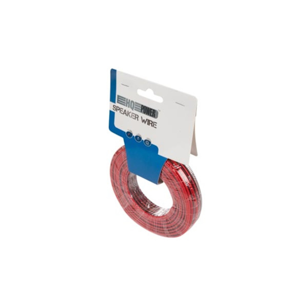 Højttalerledning - Rød/Sort - 2 X 0,75 Mm² - 25 M