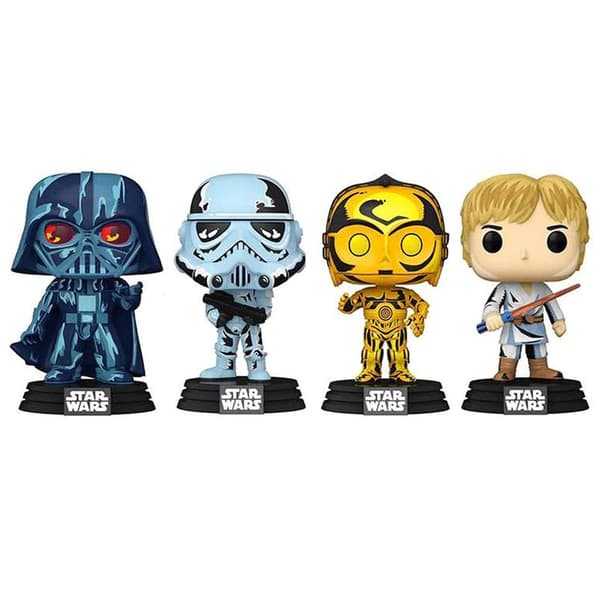 Star Wars eksklusiv POP-pakke med 4 samleobjekter