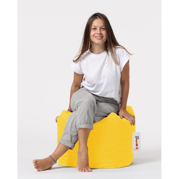 Garden Pouff Square Pouf - keltainen