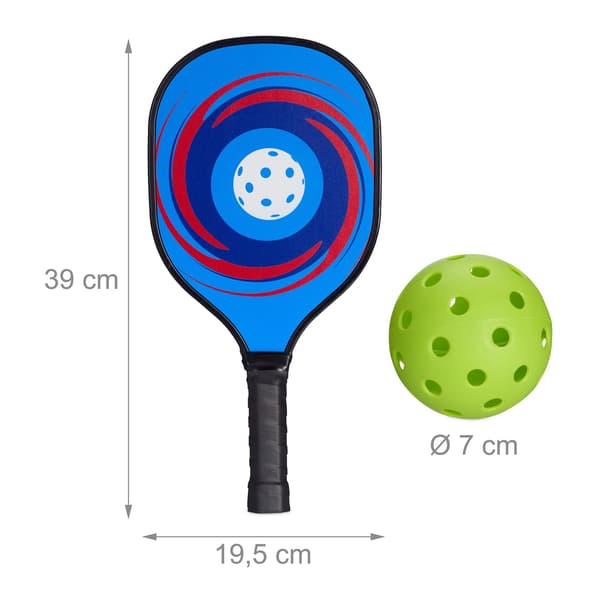 Pickleball Sæt 4 Ketsjere &amp; 8 bolde