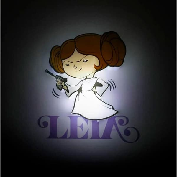 Star Wars 3D Light FX Mini Lampe - Leia Design, LED-belysning