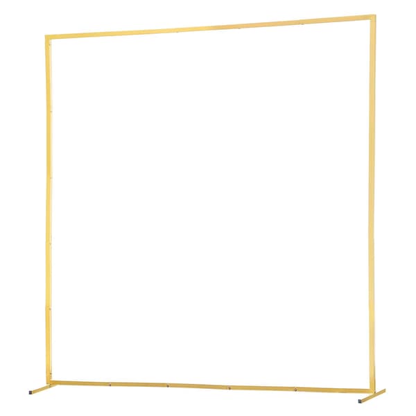Guldmetalbue-baggrundsstativ, 1,8 x 1,8 m