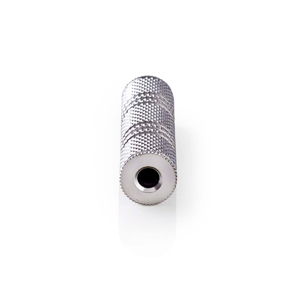 Stereo Audio Adapter | 3.5 mm Hona | 3.5 mm Hona | Nickelplaterad | Rak | Metall | Silver | 1 st. | Låda