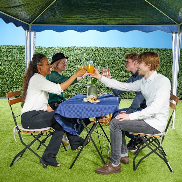 Mörkblå paviljong 3x4 m
