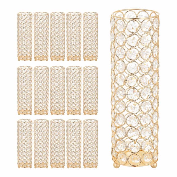 Bröllopsvasset, 16-pack, 26 cm kristallguld