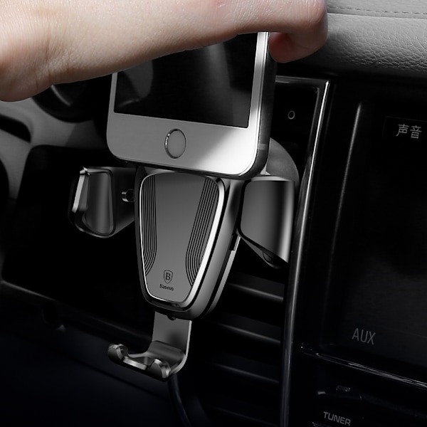 Gravity Car Mount, svart, för luftventiler 4-6''