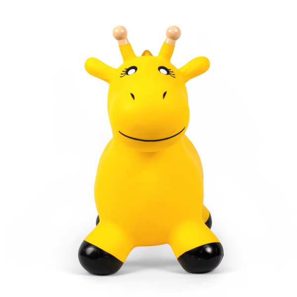Giraffhoppleksak med pump, 58x22x50 cm