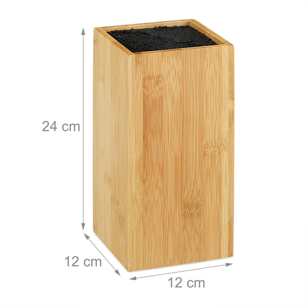 Bambu knivblock utan knivar