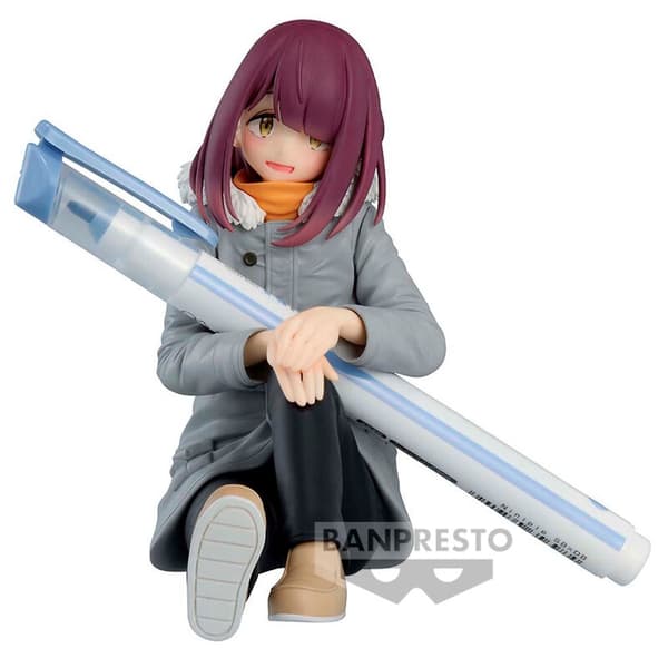 Laid-Back Camp Ayano Toki-figur, 10 cm samlarleksak