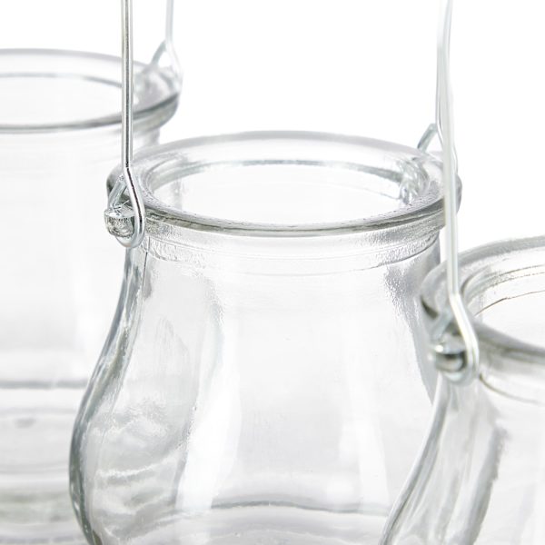 Lykta transparent set om 12
