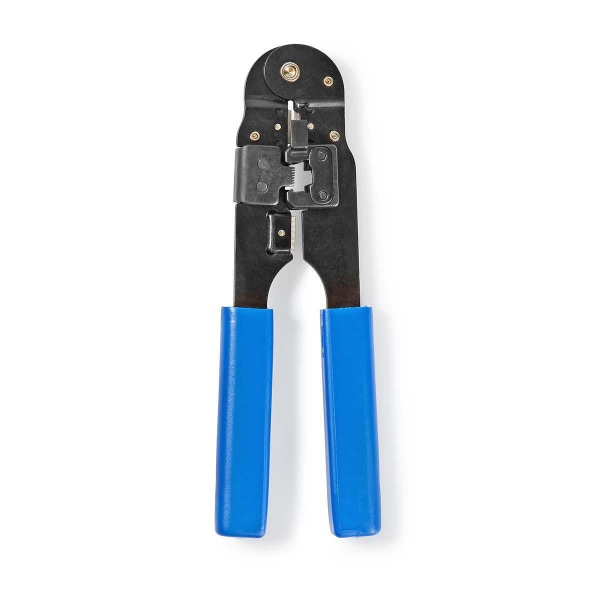 Crimp Tang | CAT5 / CAT5e / CAT6 / CAT6a / RJ45 | Klipper / Plier / Stripping | ABS / Stål | Blå