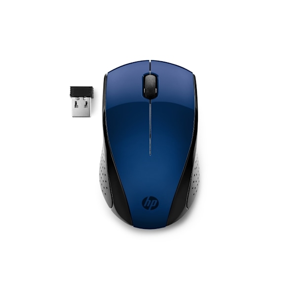 HP 220 - Hiiri - 3 painiketta - langaton - 2,4 GHz - langaton USB-vastaanotin - sininen - CTO - HP 24