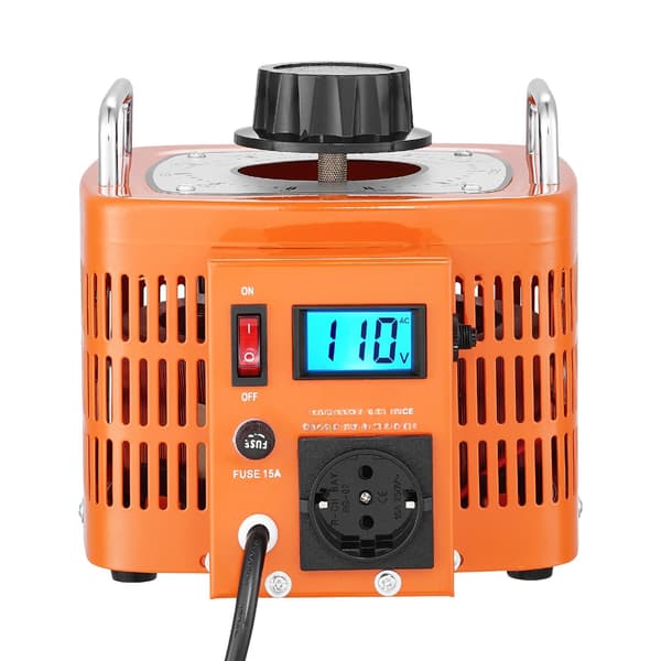 Variabel spänningstransformator 3000VA 10A 0-300V, LCD