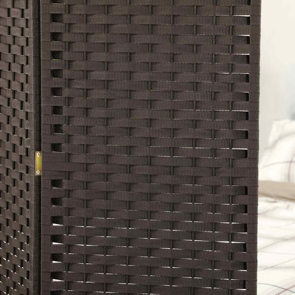 4-panels folde rumdeler, brun, polypropylen