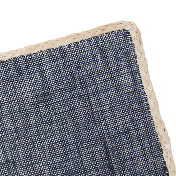 Rektangulær køkkenmåtte af polyesterfiber med elegant kant