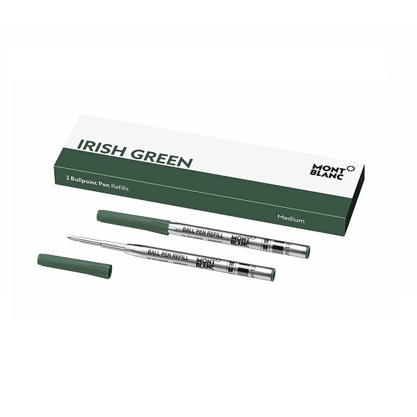 MONTBLANC Mod. IRISH GREEN - BALLPOINT PEN REFILLS - MEDIUM - 2 PCS