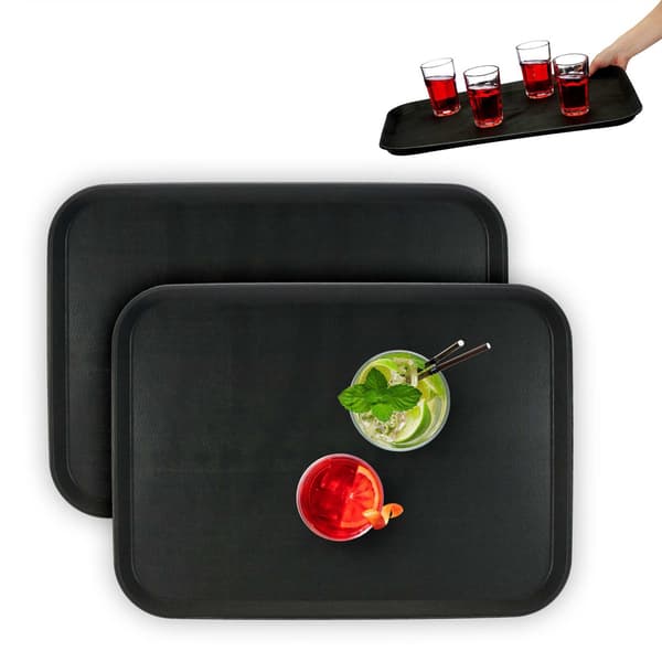 set med 2 serveringsbrickor 56 x 41 cm