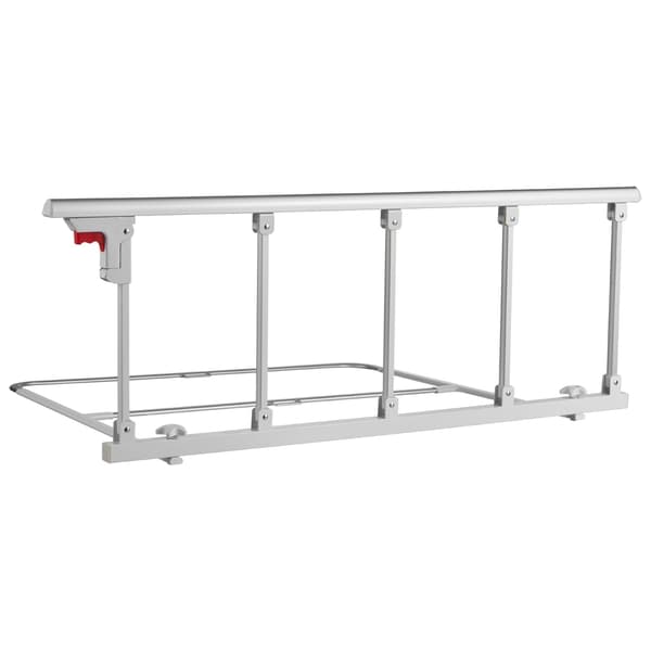 Hopfällbar sänggrind 122 cm, justerbar höjd, rem