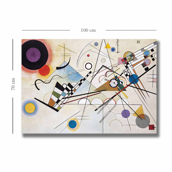 Dekorativ canvasmålning 70100KANDINSKY006