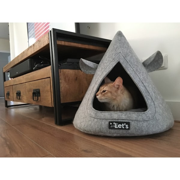 Lad os sove Pet Cave TeePee Grijs