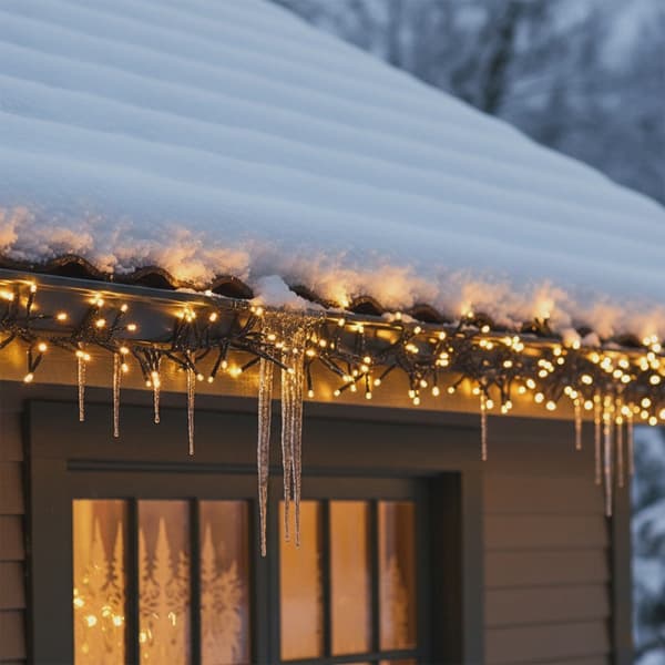 LED-julbelysning, 1512 varmvit, 11 m, 8 lägen