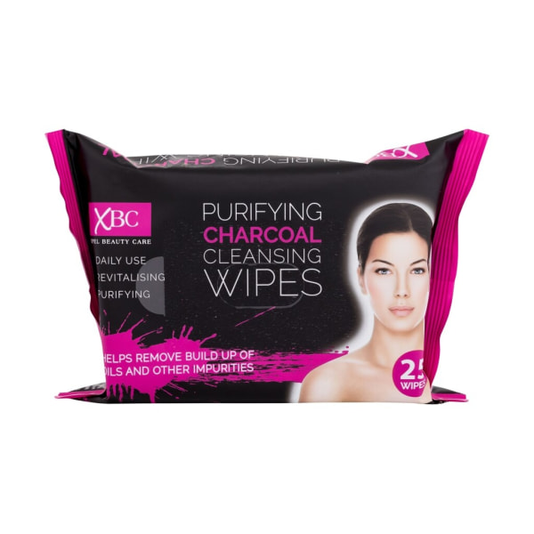 Xpel - Purifying Charcoal Cleansing Wipes - For Women, 25 pc