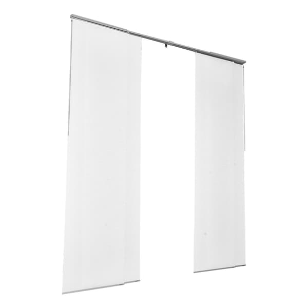 Panelgardiner, vita, 4 paneler, 116-218 cm