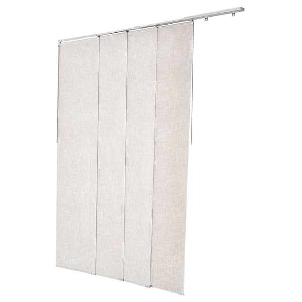 Panelgardiner, 4 paneler, mørklægning, 116–218 cm