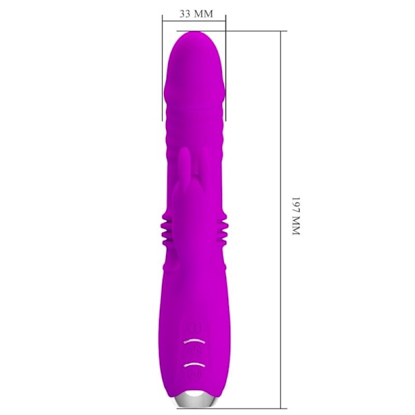 Pretty Love - Dorothy Purple genopladelig kaninvibrator