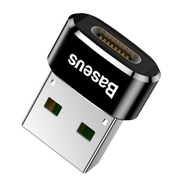Baseus Adapter USB-C til USB-A - Sort