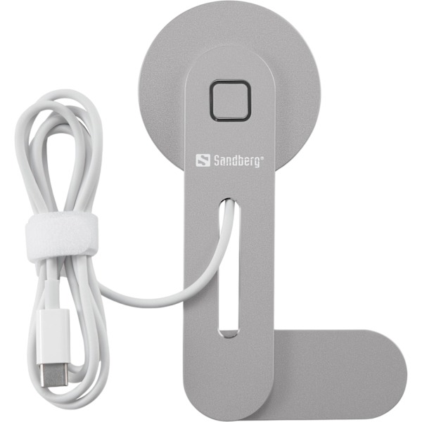 Sandberg ScreenMount - Trådløs ladeplade - skærmmonterbar - 15 Watt