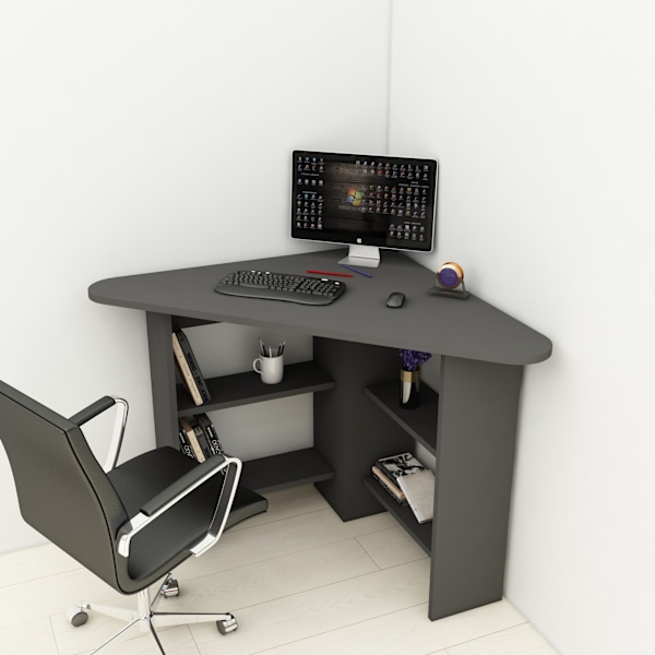 Study Desk Corner - antracit