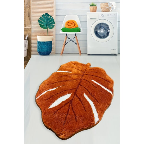 Akryl Bademåtte Frunze - Orange