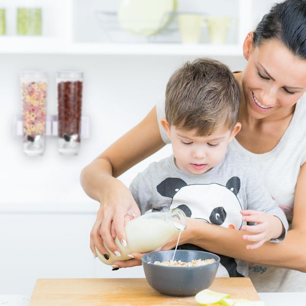 Müslidispenser dubbel för väggmontering