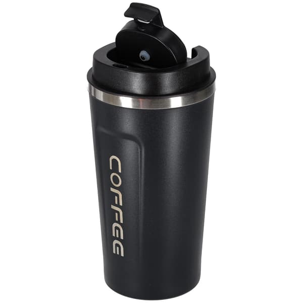 Rejsekrus med LED-temperaturdisplay, 500 ml sort