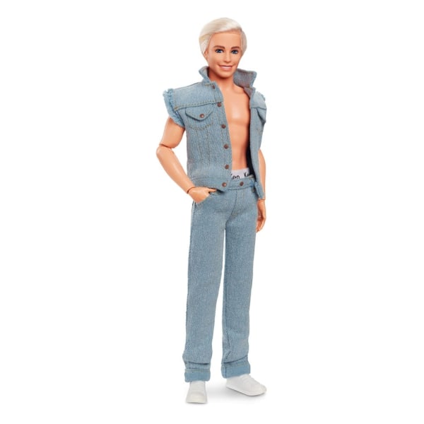 Barbie filmen docka Ken bär denim matchande set