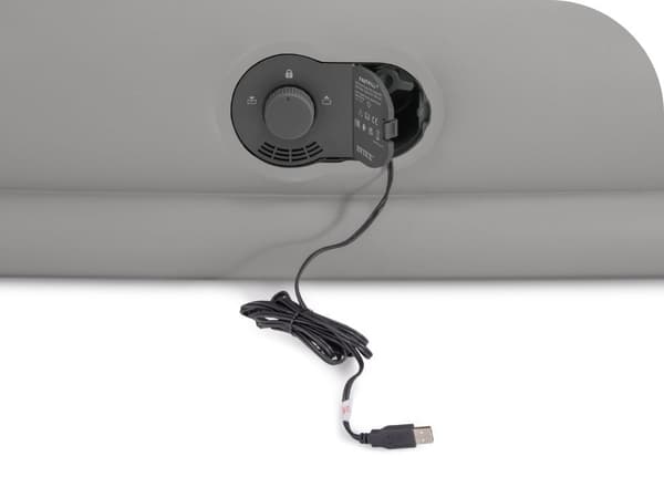 Enkel luftmadrass 191x99x36 cm med USB-pump