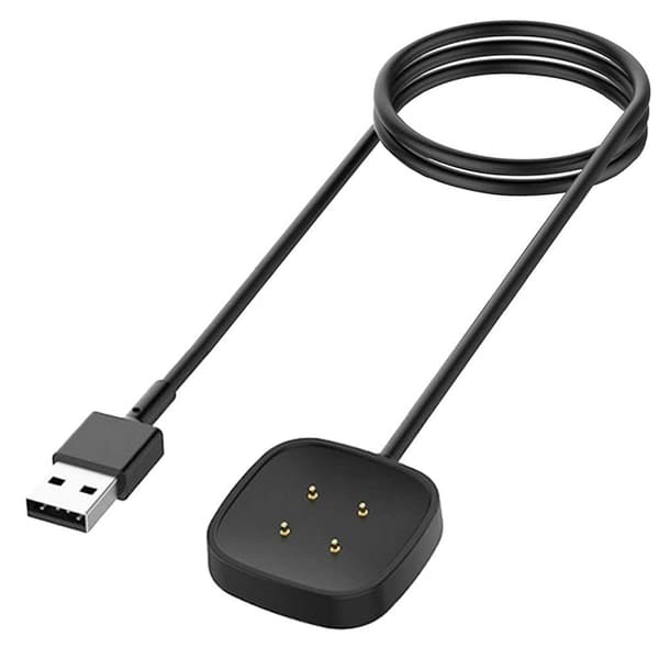 Fitbit-laturi Fitbit Sense 2/Versa 3/Versa 4:lle - musta