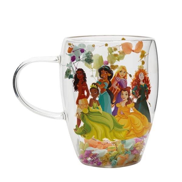 Disney Prinsesse blomsterdekoration i glas krus