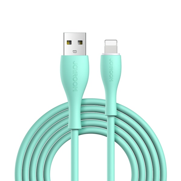 Kaapeli iPhonelle USB-A - Lightning 3A ja latausilmaisin 2m vihreä