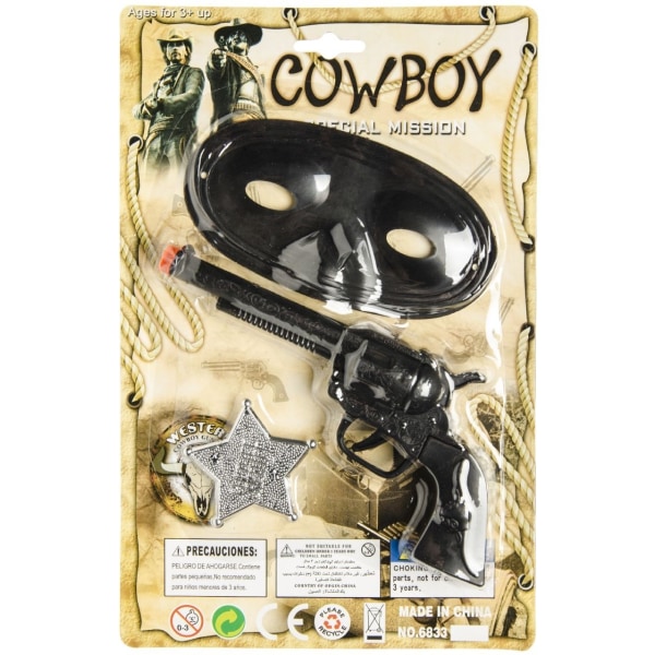 Pistol med tillbehör cowboy