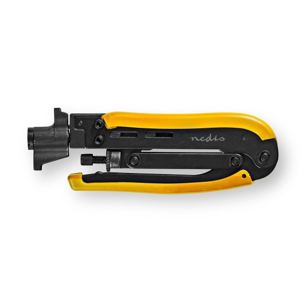 Antennekabelinstallationsværktøj | Crimp tang | Gul / Sort | ABS / Stål