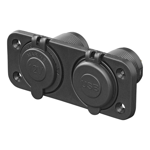 Inbyggt kit: 12V uttag + USB snabbladdare typ A + C 2-vägs 3A