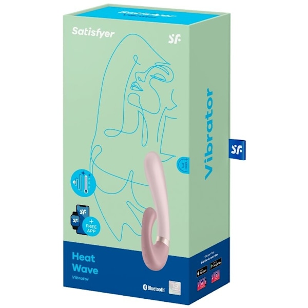 Satisfyer - Heat Wave Vibrator App vaaleanpunainen