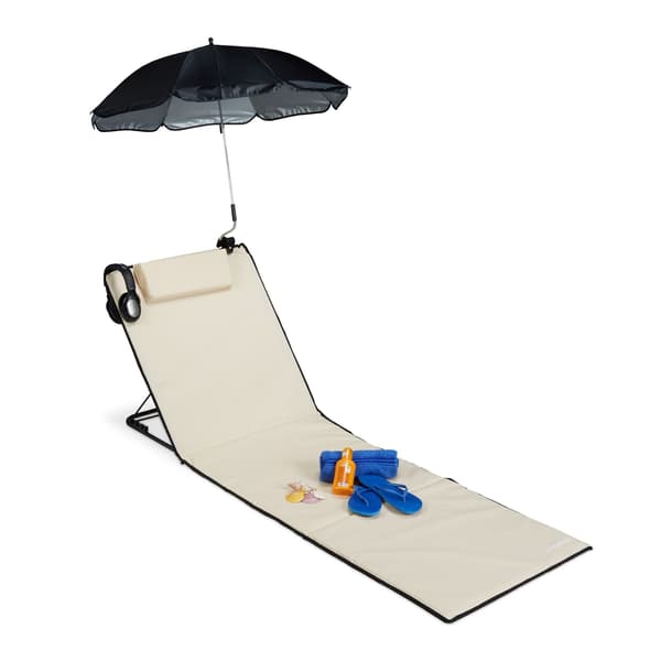 Strandmåtte med parasol